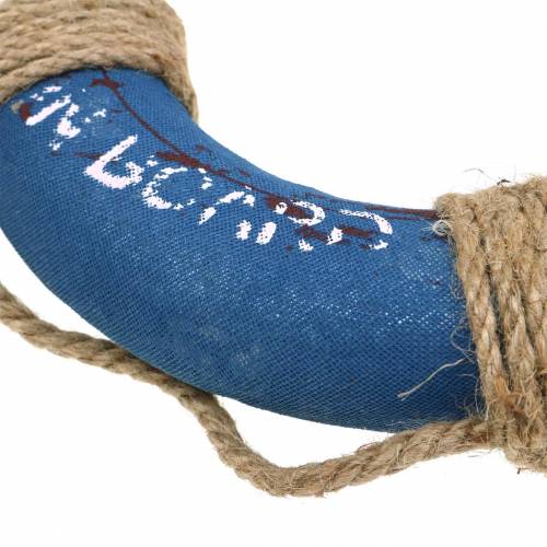 Floristik24 Deko-Rettungsring Styropor Blau Rot Weiß Ø20cm sortiert 2St