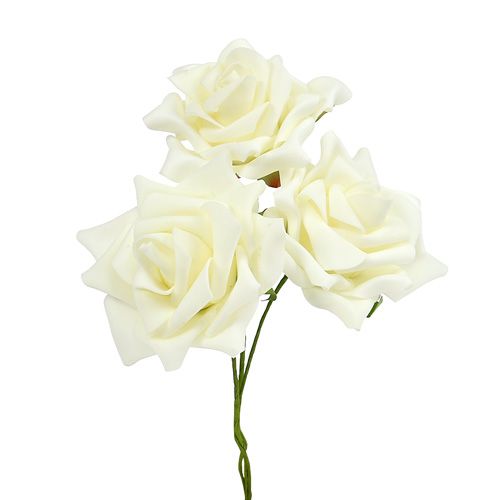 Artikel Foam Rose Ø 10cm creme 8St