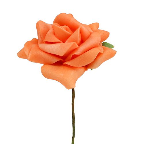 Artikel Foam-Rose Ø7,5cm Orange 18 St
