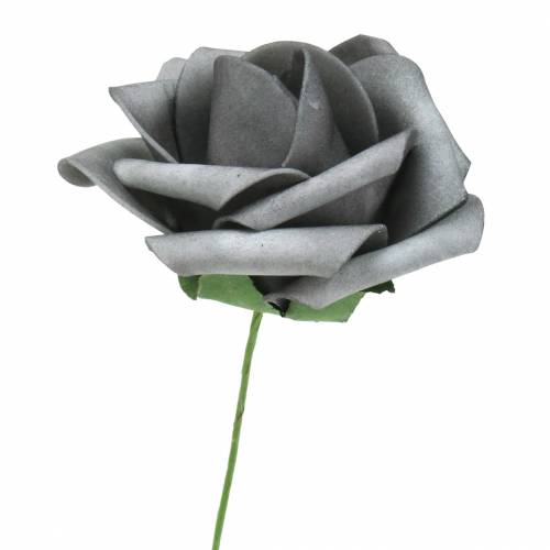 Artikel Foam-Rose Ø7,5cm Grau 18 St