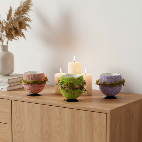 Artikel Osterei Dekoschale für den Frühling oder Ostern Tischdeko 9cm 4St