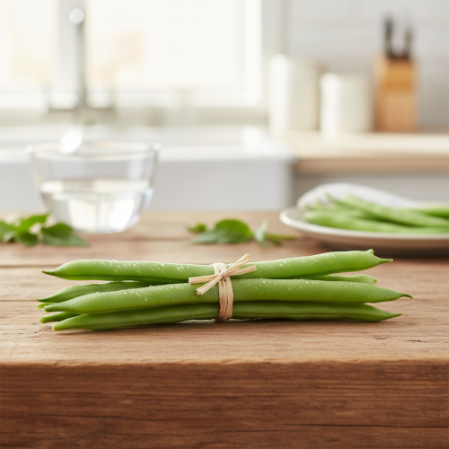 Artikel Deko Bohnen Künstliches Gemüse Grün Real Touch 17cm 6 St