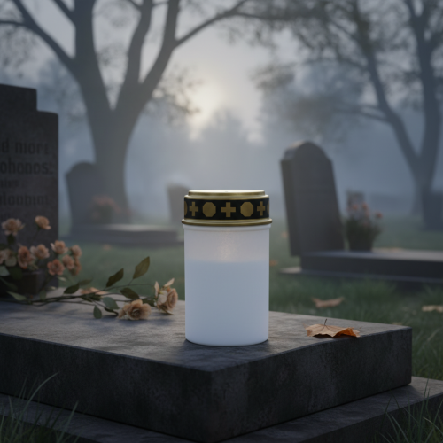 Artikel LED Grablicht Weiß, Warmweiß Timer Batteriebetrieben Ø6,8 H12,2cm