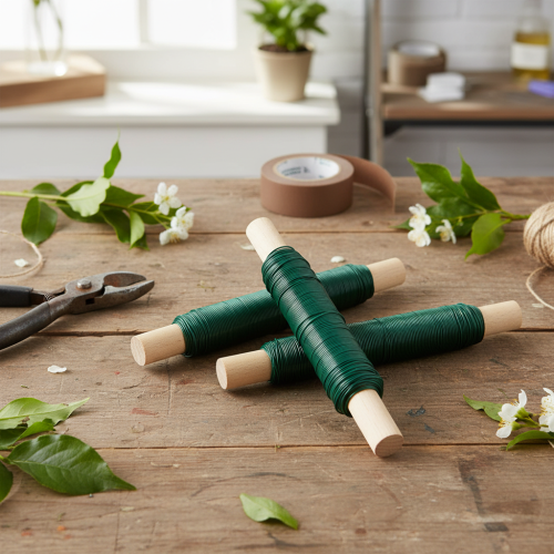 Artikel Blumendraht Wickeldraht Bindedraht Grün 0,65mm 100g 3 St