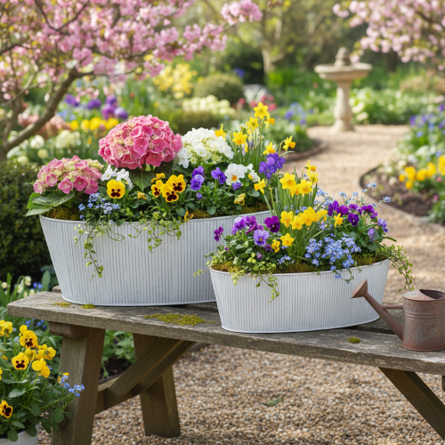 Artikel Schale Oval Metall in Weiß Silber 32,5cm/37cm Set 2St