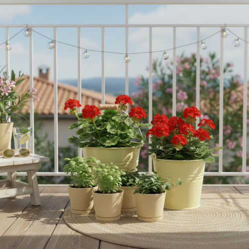 Artikel Eimer Metall Blumentopf Henkel Grüngelb 20x17,5x16cm 2St