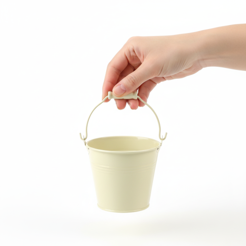 Artikel Eimer mit Henkel Übertopf Pastell Metall Ø10cm H8cm 10 St