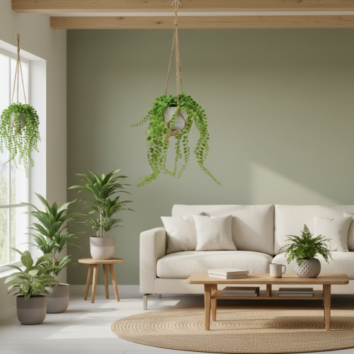 Artikel Künstliche Topfpflanzen Sukkulenten Blumenampel 46cm