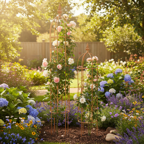 Artikel Rankgitter Garten Kletterhilfe für Rosen und andere Rankpflanzen ideale Gartengestaltung 108cm Set mit 2St