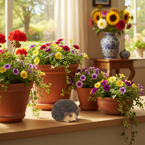 Artikel Igel Dekofigur aus Polyresin Braun 8cm für Innenbereich
