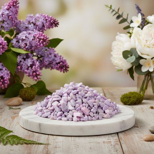Dekosteine Lila Natursteine 9–13 mm für Tischdeko und Blumengestaltung 2 kg | Floristik24.ch