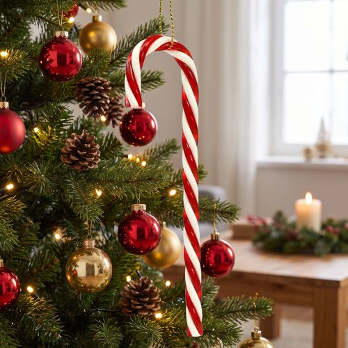 Zuckerstangen aus Kunststoff 12cm Rot-Weiss 5 Stück | Floristik24.ch