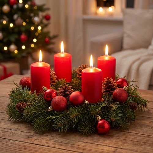 Mini Weihnachtskugeln Rot Ø3cm aus Kunststoff, 14 Stück | Floristik24.ch