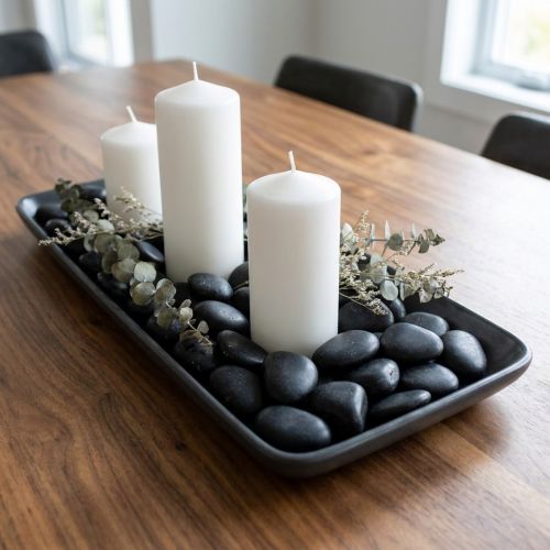 Flusskiesel Schwarz matt 2–5 cm 1 kg Naturstein für Dekoration | Floristik24.ch