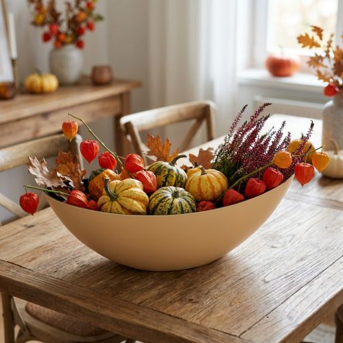 Blumenschale Oval Pflanzschiffchen Kunststoff Gelb 38,5×12,5×13 cm | Floristik24.ch
