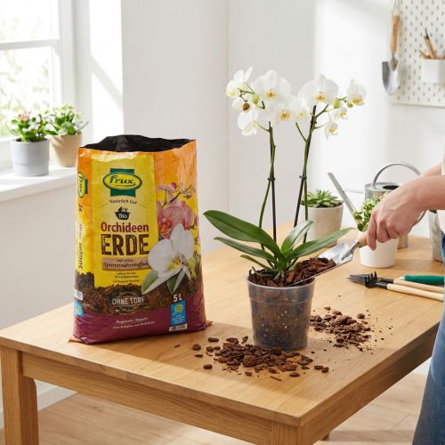 FRUX Orchideenerde mit Pinienrinde 5 Liter – Pflanzenpflege für Orchideen | Floristik24.ch