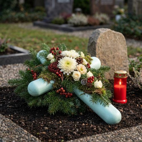 Styropor Kreuz Mintgrün 50cm x 34cm für Trauergestecke 2 Stück | Floristik24.ch