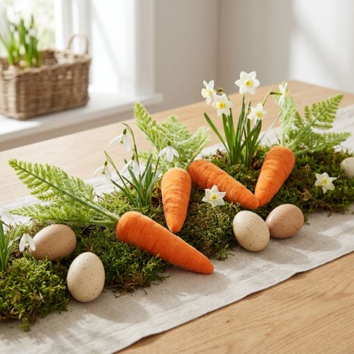 Karotten-Dekoration aus