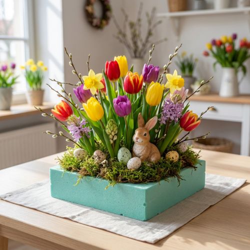 Styroporplatte 30cm x 30cm x 4cm Hellgrün für Gestecke | Floristik24.ch