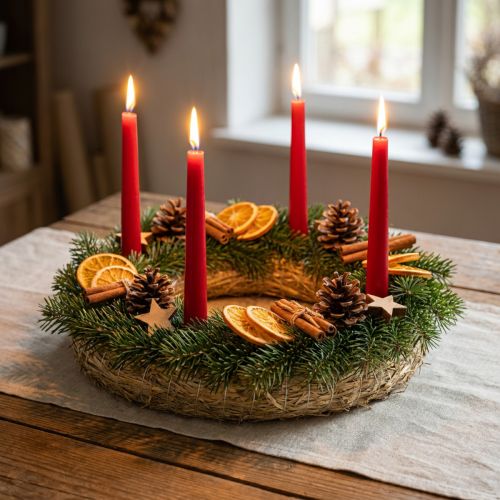 Strohkranz Kranzrohling Natur 35 cm 2er-Set für Tür- und Adventsdekorationen | Floristik24.ch