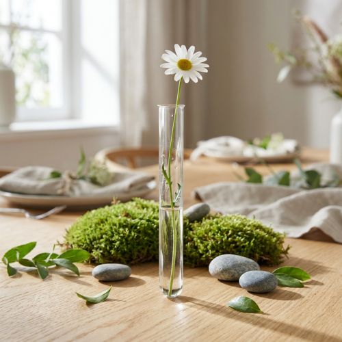Reagenzglas Vase Glas 100 mm für Floristik