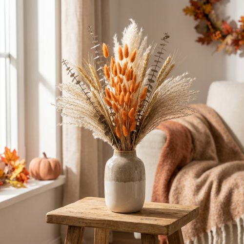 Lagurus Ovatus Getrocknet Apricot 50g 55–60cm Trockenblumen für Deko | Floristik24.ch