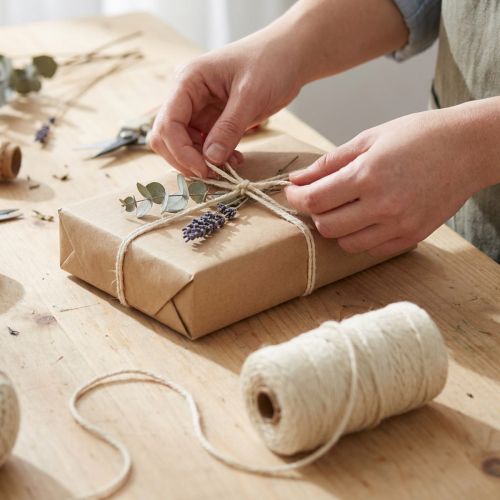 Juteband 3mm Ø Creme 200m – Dekoband aus 100% Jute für Bastelarbeiten und Dekoration | Floristik24.ch
