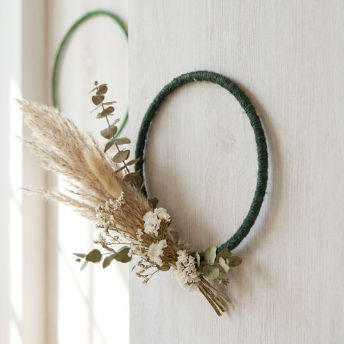 Dekoringe aus Jute Ø30 cm Grün