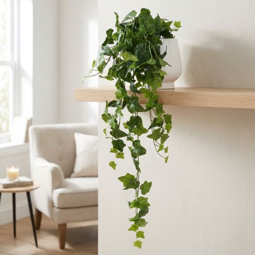 Efeu künstlich Grün 90 cm Seidenblätter flexibel