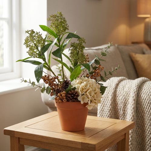Künstliche Skimmia japonica Grün 45cm 2 Stück | Floristik24.ch