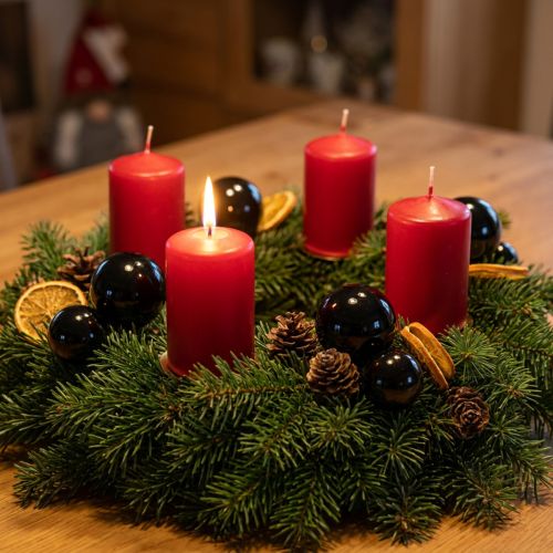 Schwarze Weihnachtskugeln Glas Ø 3 cm 22 Stück Mini glänzend | Floristik24.ch