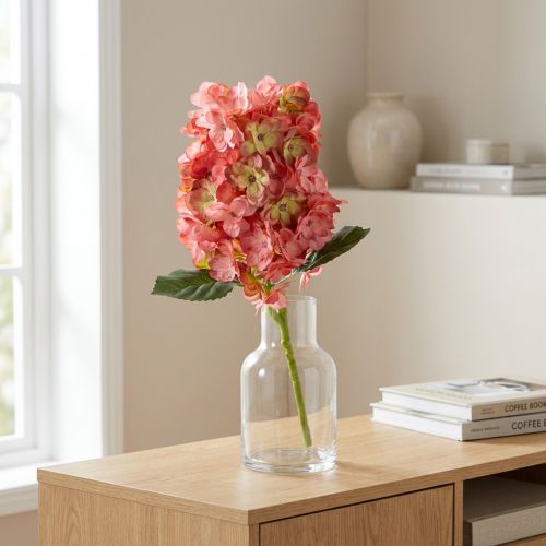 Artikel Künstliche Hortensie aus Polyester 62 cm Rosa für Wohn- und Tischdekoration