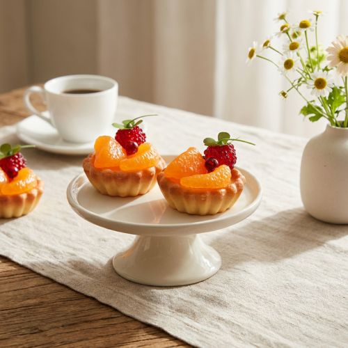 Deko Mini-Törtchen 6 cm, künstlich, aus Kunststoff, Früchte-Motiv, für Schaufenster und Dekoration, 4er Set | Floristik24.ch