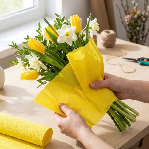 Floristen-Krepppapier Gelb