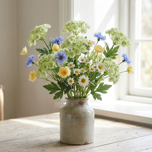 Künstliche Dillpflanze Weiss 49cm 6er-Set für Dekoration | Floristik24.ch