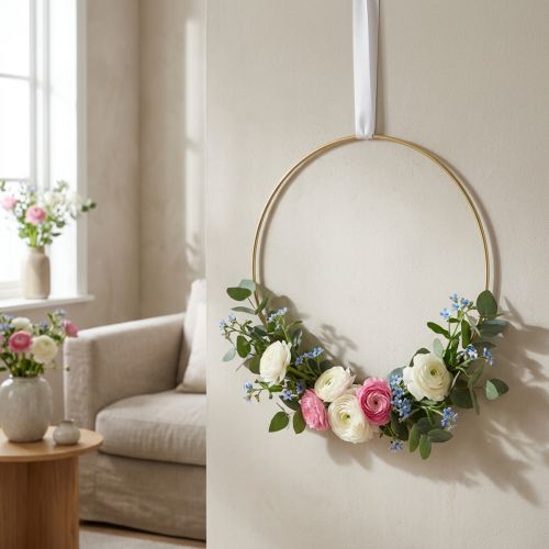 Artikel Metallring Dekoring Scandi Ring Deko Loop Gold Ø30,5cm 6 St