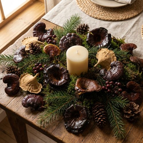 Artikel Getrocknete Kalix-Pilze Natur lackiert, 4–8,5 cm, 100 Stück
