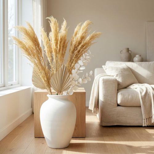Künstliches Pampasgras Gelb 70 cm 3er-Set für Trockenfloristik | Floristik24.ch