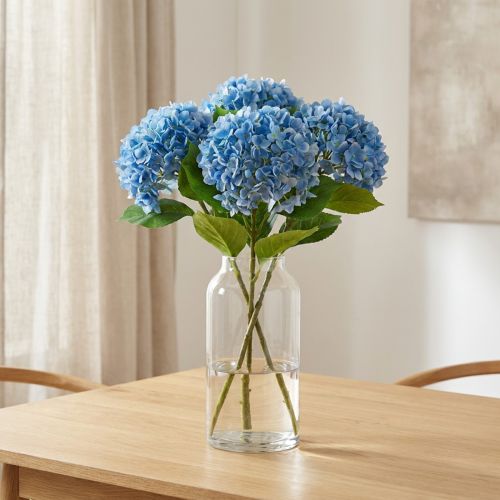 Künstliche Hortensie Deko-Blume Blau 69cm | Floristik24.ch