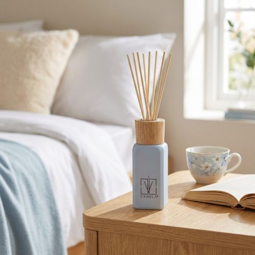 Artikel Raumduft Diffuser Glasflakon mit Duftstäbchen und Holzverschluss 100ml Sweet Dreams