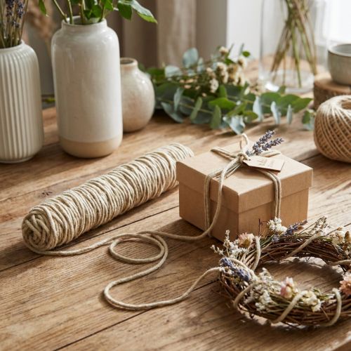 Filzschnur Jute-Woll-Mix Beige 55m Ø5mm für Bastel- und Dekorationsarbeiten | Floristik24.ch