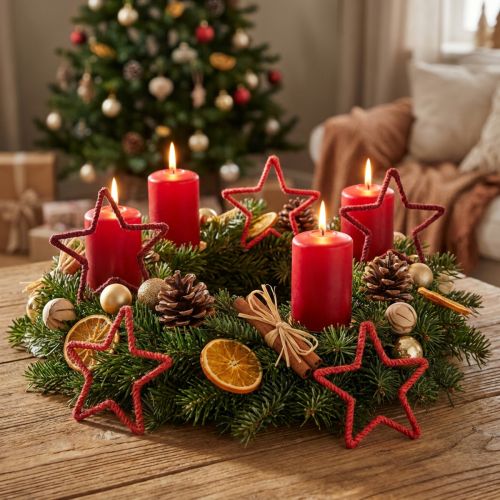 Sterne aus Jute Rot und Bordeaux 15 cm für Advents- und Weihnachtsdekoration 8 Stück | Floristik24.ch