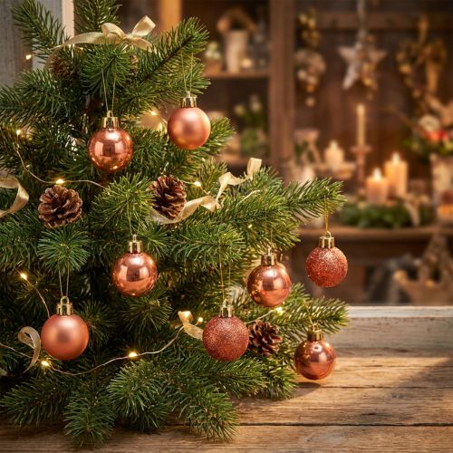 Mini Weihnachtsbaumkugeln Orange Bruchfest Ø3cm 14 Stück | Floristik24.ch