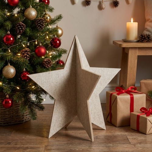 Filzstern Beige zum Stellen 62 cm Weihnachtsdeko | Floristik24.ch