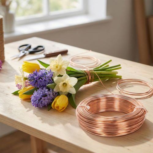 Artikel Aluminiumdraht Rolle 60 m Kupferfarben für Basteln und Floristik