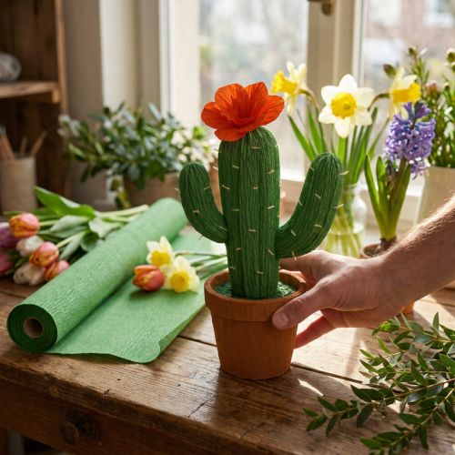 Grünes Floristen-Krepppapier 50 x 250 cm, lichtecht und nicht ausblutend | Floristik24.ch