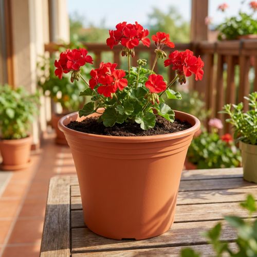 Blumentopf Irys Kunststoff Terrakotta Ø19cm H16cm | Floristik24.ch