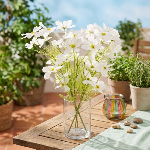 Künstliche Blumen Cosmea Weiss