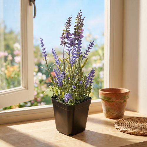Künstlicher Lavendel im Topf 25 cm lila-grün | Floristik24.ch
