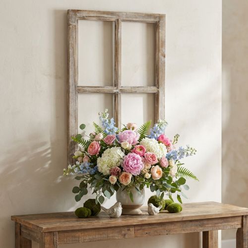 Deko Fenster Rahmen Holzdeko rustikal Braun 40×60cm | Floristik24.ch